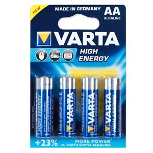 4 piles LR06 AA High Energy Varta